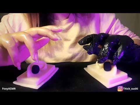 ASMR Hand Sounds With Gloves & Oil | NO TALKING