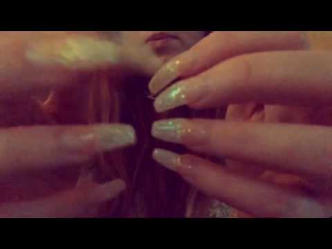 ASMR - Long Glittery Nails (tapping)