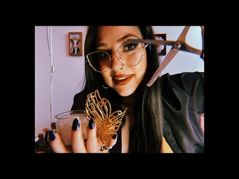 ASMR Fast and Aggressive PERSONAL ATTENTION (Haircut, Skin care, Nails, Reading, Drawing You)