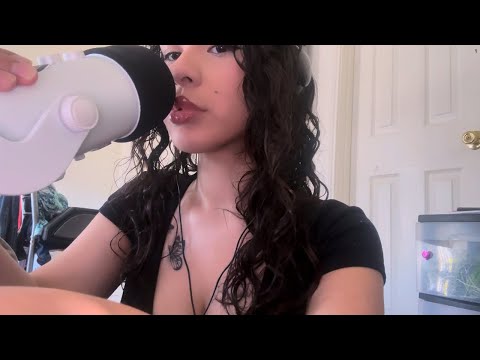 ASMR Mic Touching + Pumping (extremely tingly)