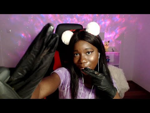 ASMR | SPIT PAINTING YOU 💦With Latex Gloves ( Mouth Sounds)                 * EXTRA SPIT