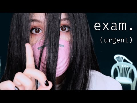 ASMR - EXAM. ~ Vague & Unsettling "Clinical" Exam | Urgent Care! | Whispers | Heavy Breathing ~