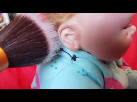 #ASMR Cute AF !! Doll Ear Cleaning / Brushing - Relaxing Sweet Tingles