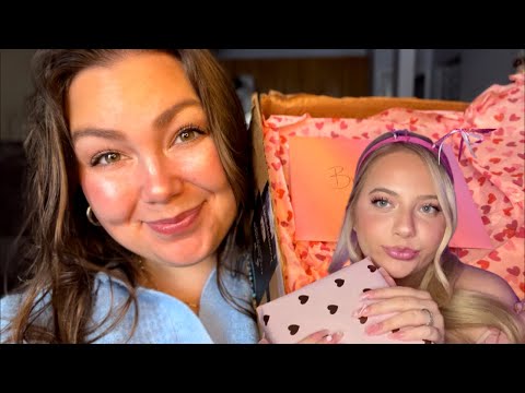 ASMR| 🎀VALENTINES DAY GIFT UNBOXING🛍 from @lullabyleahsasmr 🥹💝