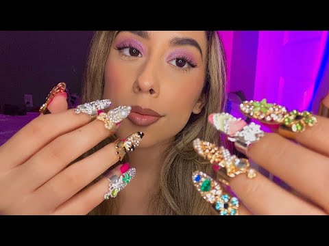 ASMR Plucking Negative Energy (Nail Rings) Personal Attention
