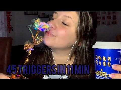 ASMR 45 TRIGGERS IN 11 MINUTES