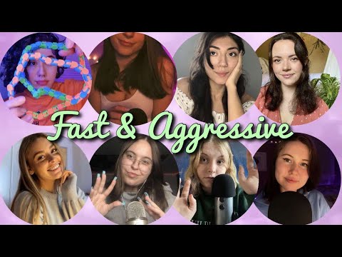 ASMR~Random Fast and Aggressive Triggers With Friends✨