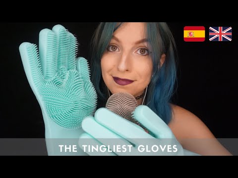 🇪🇸 🇬🇧 ASMR 💤The tingliest washing dishes rubber gloves triggers 🧤