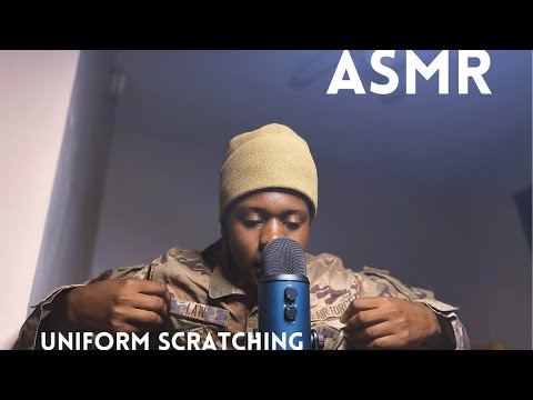 ASMR | Giving You Tingles Using My Uniform ( ￼Scratching & ￼Velcro Sounds)