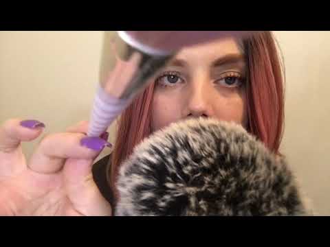 ASMR | Mouth Sounds & Brushing Your Face Personal Attention (Patreon Saw It First)