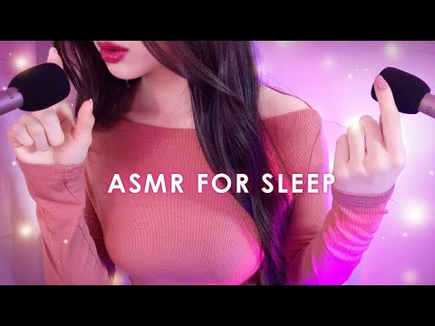 ASMR(Sub) Ear Blowing, Mic Scratching, Whispering Perfect Triad✨ Super Soft and Quiet Sound😴