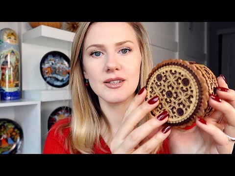 Sleepy Russian Souvenirs 🎁 ASMR • Soft Spoken • Wood • Lid • Tapping Sounds