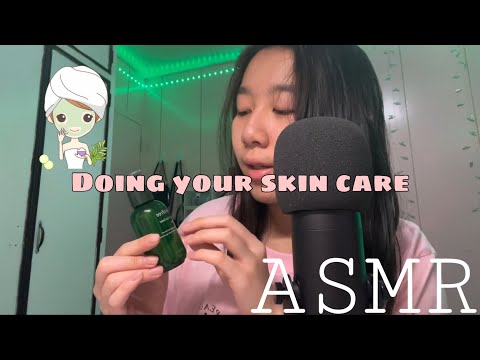 Doing your skin care *LAYERED SOUNDS* super relaxing 🥰| ASMR