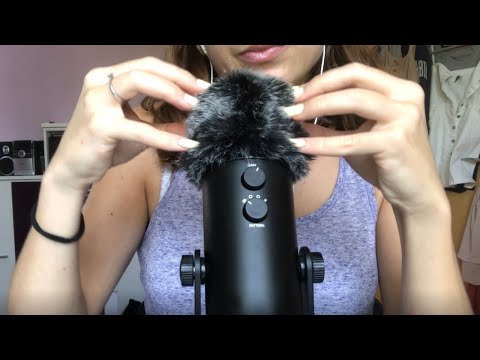 ASMR - Repeating my Patreon Information (semi-inaudible with mic scratching and hand movements)🥰