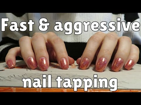 ASMR fast and aggressive tapping ~ no speaking