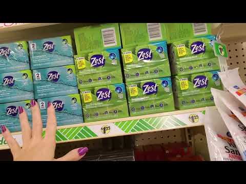 Dollar Tree Air Freshener/Soap/Baby Aisle Shelf Organization 6-17-2022