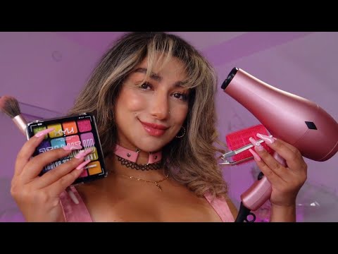 Barbie Washes and Styles Your Hair💆‍♀️✂️ (you're barbie POV ASMR)