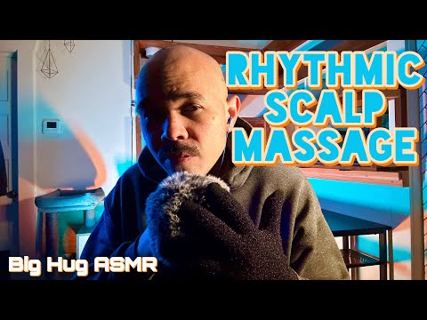 Mellow scalp massage, fluffy mic brushing ASMR + sleep inducing whispers 😴