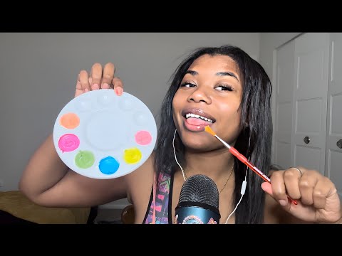 ASMR painting you with edible paint (SUPER TINGLY🎨💦)