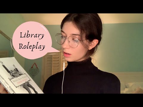 [ASMR Lofi] Library roleplay (soft spoken, typing, page turning, tapping)