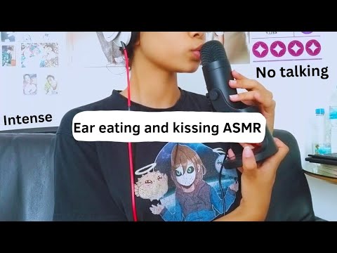 EAR EATING AND KISSING ASMR (intense with no talking)