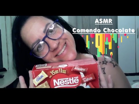 ASMR comendo chocolate #asmrsounds #asmreatingshow #asmr #asmrchocolate