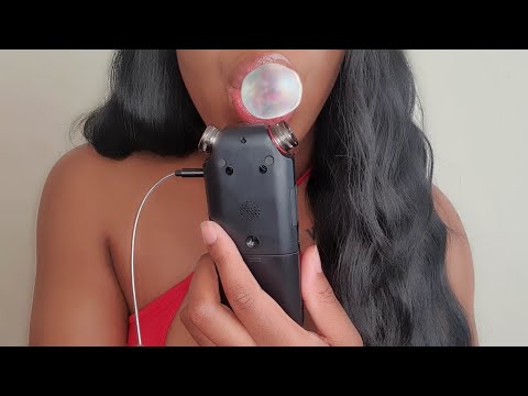 ASMR Gum Chewing, Mouth Sounds & Blowing Bubbles Fail