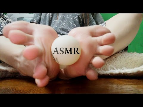 ASMR with feet - ping pong balls (Teaser - full version is next video) #Shorts #short #asmr