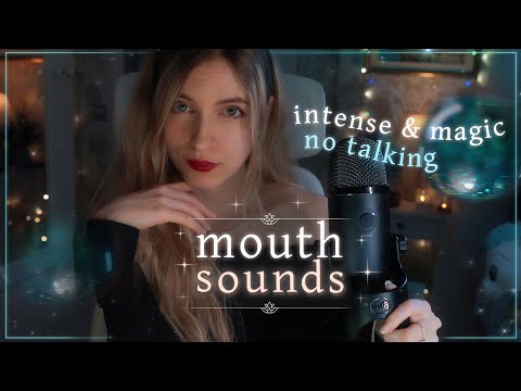 ASMR ✧ LAYERED MOUTH SOUNDS: intense, tickling, magical, with water sounds & visuals✨(no talking)