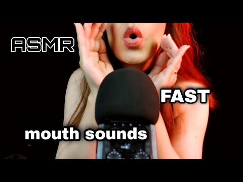 asmr fast and aggressive mouth sounds ,fast tapping so satisfying no talking