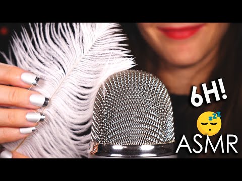 99.99% of YOU Will Fall Asleep [6 Hours ASMR] DEEP BRAIN Feather Brushing (No Talking)