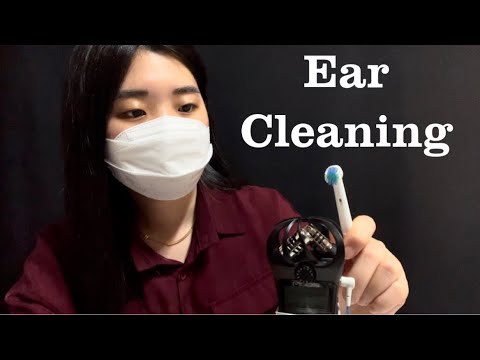 ASMR Zoom H1N ear cleaning (cotton swab, brush) 💤 💤