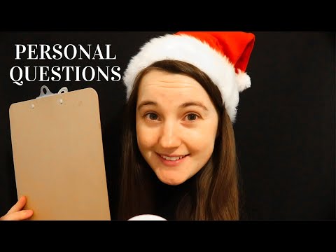 ASMR | Asking You Personal Questions ~ Christmas Edition Questionnaire (Whispered)