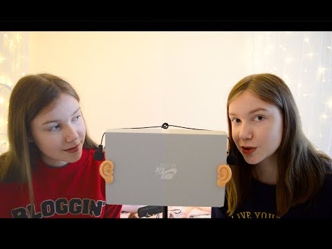 ASMR twin kisses & mouth sounds
