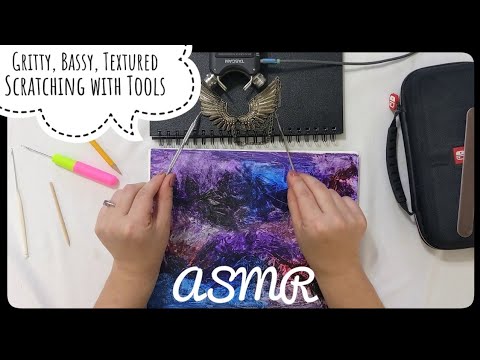 Bassy, Gritty, and Metallic Textured Scratching ASMR with Tools