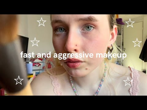 lofi asmr! [subtitled] fast/aggressive makeup roleplay!