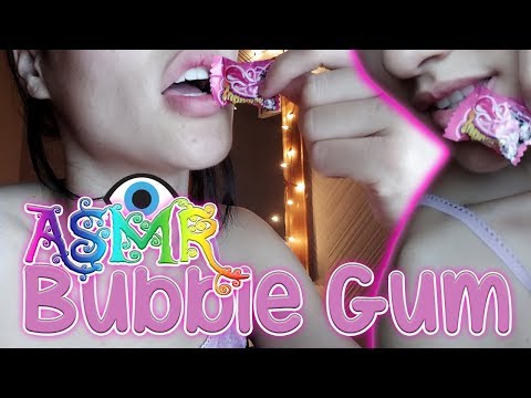 [ASMR] BUBBLE GUM - CHEWING & POPPING BUBBLES