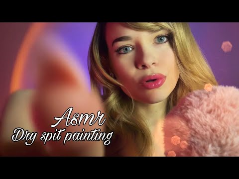 ASMR - Dry Spit Painting / no spit / no talking /
