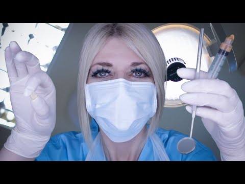 ASMR Dental Crown Fitting - Dental Exam, Picking, Scraping, Latex Gloves, Typing, Personal Attention
