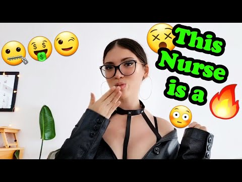 POV ASMR Inappropriate Nurse Exam with LOTS of Leather 🖤 (Latex Gloves Sounds)