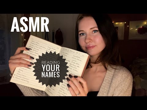 ASMR~Reading My Subscribers Names❤️ (4K Special Pt. 1✨)