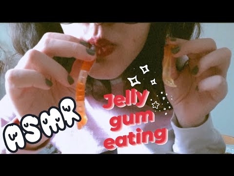 |ASMR| Jelly gum eating🐛 (mouth sounds)