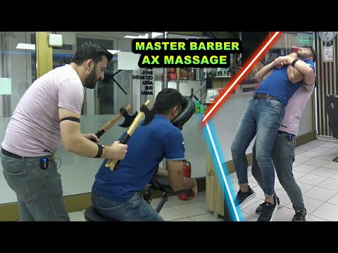 ASMR AX MASTER BARBER AND CRACKING & head, face, ear, arm, palm, foot, leg, back, neck, nose massage