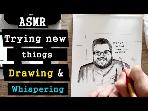 [English ASMR] Drawing and whispering about self-confidence