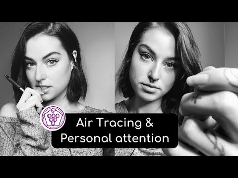ASMR Can I have your attention pls? Tracing, tapping, personal attention, black & white -Grapes Leaf