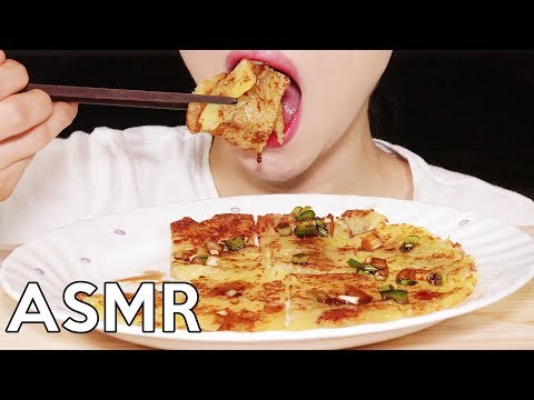 ASMR KOREAN POTATO PANCAKE | Crunchy&Chewy Eating Sounds 감자전 리얼사운드 먹방