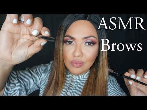 ASMR Friend does Your Eyebrows | Soft Spoken | Foreign Accent