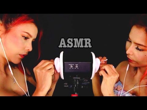 ASMR ไทย🇹🇭Double Trouble 👩‍❤️‍💋‍👩 ear cleaning เสียงทำความสะอาดหู