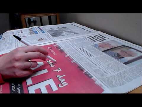 ASMR Newspaper Page Turning With Tracing/Pointer Intoxicating Sounds Sleep Help Relaxation