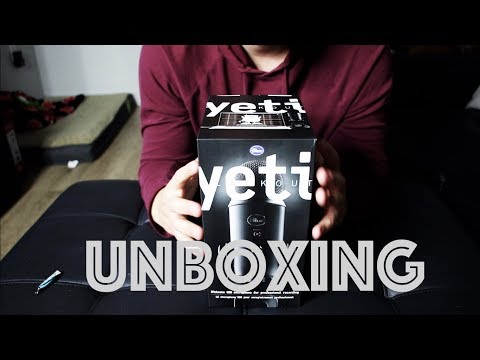 ASMR Blue Yeti Microphone | Relaxing Unboxing (Scratching, Tapping, Whispering)